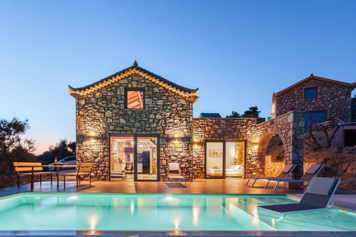 Gerakada Exclusive-Seaview Villa With Private Pool Koroni  Exterior photo