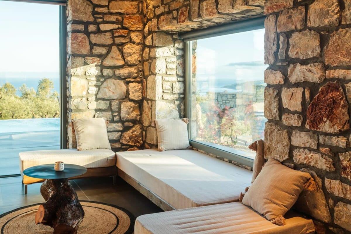 Gerakada Exclusive-Seaview Villa With Private Pool Koroni  Exterior photo