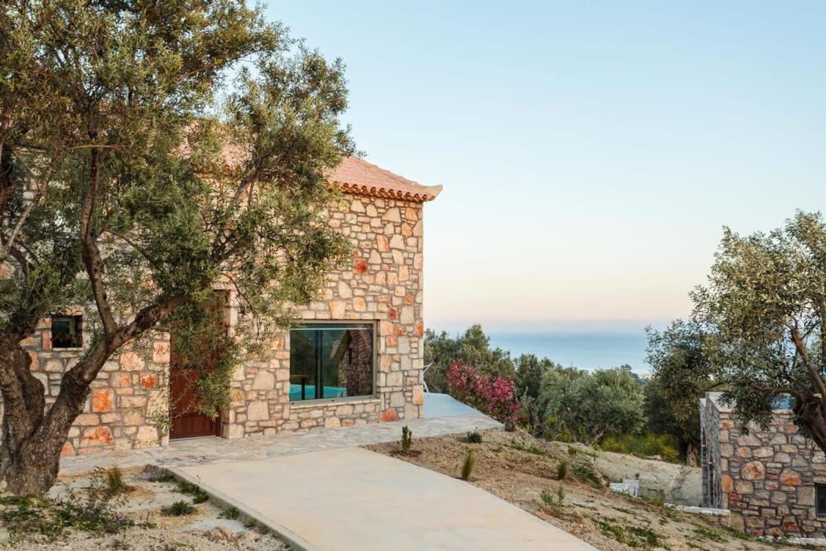 Gerakada Exclusive-Seaview Villa With Private Pool Koroni  Exterior photo