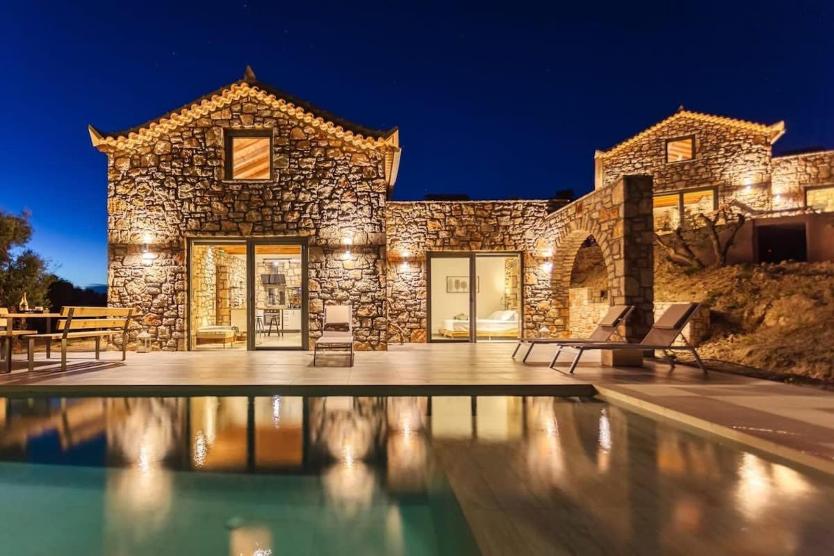 Gerakada Exclusive-Seaview Villa With Private Pool Koroni  Exterior photo