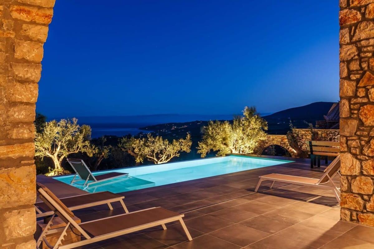 Gerakada Exclusive-Seaview Villa With Private Pool Koroni  Exterior photo