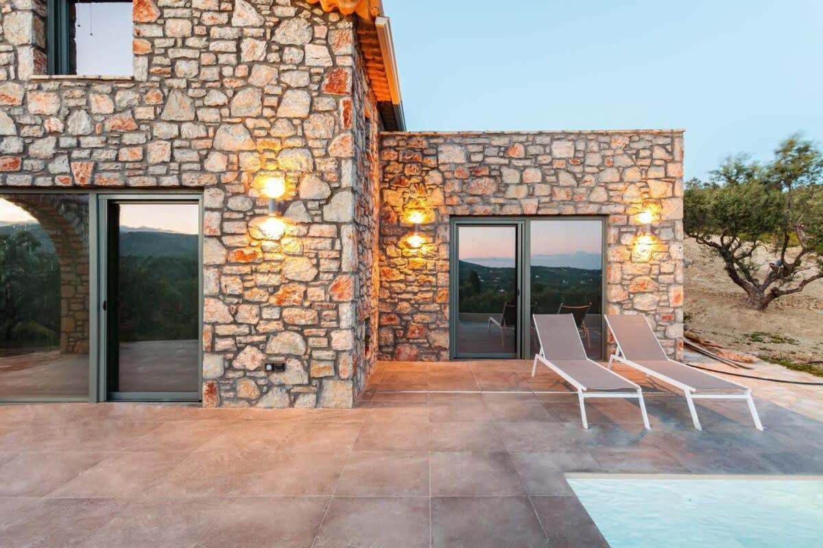 Gerakada Exclusive-Seaview Villa With Private Pool Koroni  Exterior photo