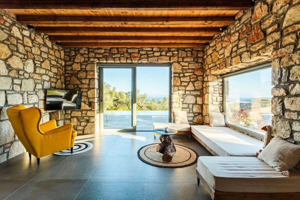 Gerakada Exclusive-Seaview Villa With Private Pool Koroni  Exterior photo